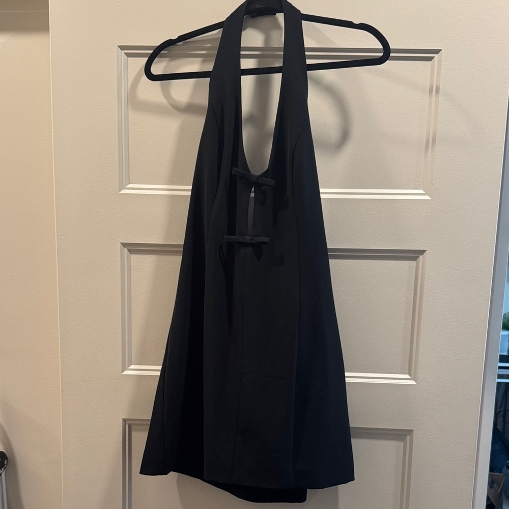 Abercrombie & Fitch Black Halter Mini Dress